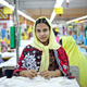 A worker at an H&M supplier factory in Bangladesh.